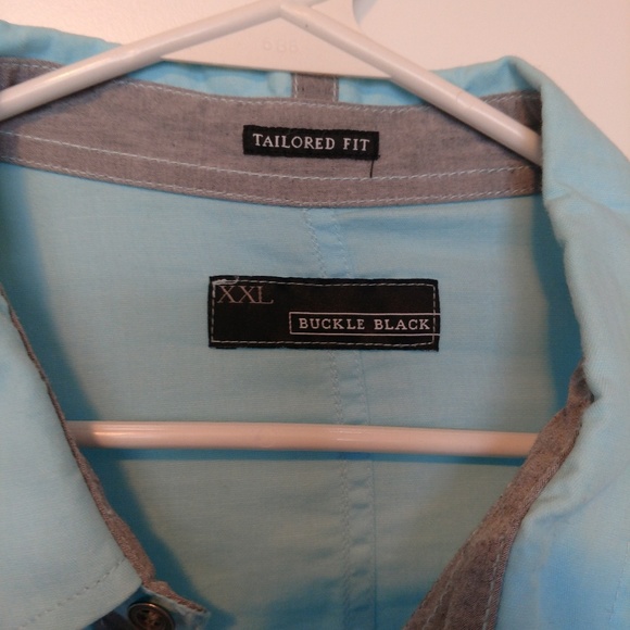 Buckle Black Button Up - Picture 2 of 2